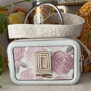 Karl Lagerfeld Paris Simone
Embroidered Camera Crossbody
Bag